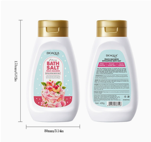 Sales de Baño LovSens con Aroma a Pastel de Melocotón Macaron, Exfoliante Suave para Ducha Diaria, Cuidado de la Piel, Sales de Baño Corporales - Product Image 2