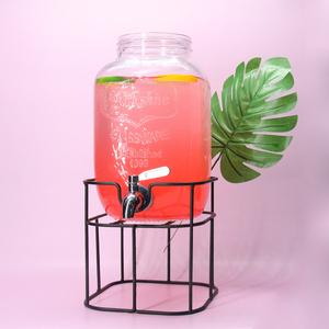 4L 5L 8L Mason Pot Distributeur De Boissons Bocal Thé Glacé Limonade <span class=keywords><strong>Sangria</strong></span> Distributeur de Verre - Product Image 2