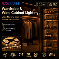 Tiras de LED SMD2835 de 5 mm, 120 LED, 24 V, Flexibles, para Retroiluminación de TV, Cortables, para Automóviles, ODM OEM CE UL