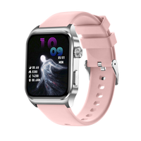 Reloj Inteligente E100 Square de 1.85 Pulgadas con ECG, Resistente al Agua IP68, Recordatorio de Sedentarismo, Monitor de Frecuencia Cardíaca y Sueño, para Android e iOS, para Hombres y Mujeres