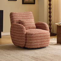Fauteuil de détente et chaise longue pivotante à 360 degrés, surdimensionnée et confortable, avec repose-pieds, pour salon - Vente en gros