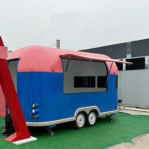 Chariot de vente ambulante en acier inoxydable à 4 roues pour la crème glacée, la restauration rapide, la nourriture en plein air, finition miroir, oxyde d'aluminium - Product Image 4