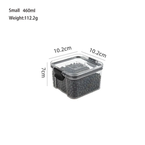 Bán Buôn Trong Suốt Pet Rõ Ràng Nhựa Jar Set 4-Loại Nhà Bếp Phòng Ăn Lưu Trữ Container Đóng Hộp Thực Phẩm Lưu Trữ Phụ Kiện Cho - Product Image 2