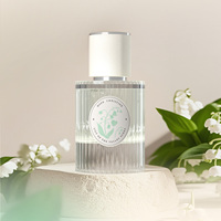 Etiqueta Personalizada Autoadhesiva para Botellas de Vidrio, con Impresión Floral en Papel Mate de Forma Redonda, para Perfumes