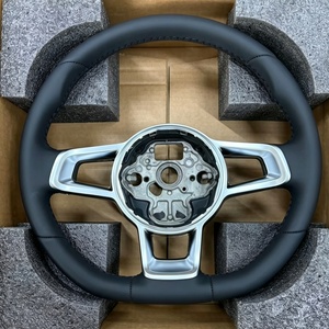 Volant en cuir pour Volkswagen <span class=keywords><strong>GTI</strong></span> GTD GTE Tiguan Polo VW <span class=keywords><strong>Golf</strong></span> 4 5 6 7 7.5 8 MK4 5 6 7 7.5 8 7 R Accessoires de voiture - Product Image 1