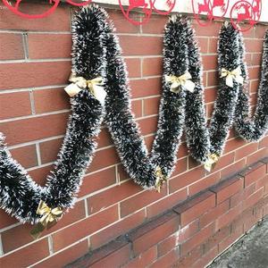 2M <b>Christmas</b> Garland with Bowknot Party Accessories Home Party <b>Wall</b> Ornament Tinsel Strips for <b>Christmas</b> <b>Tree</b> Decorations - Product Image 3