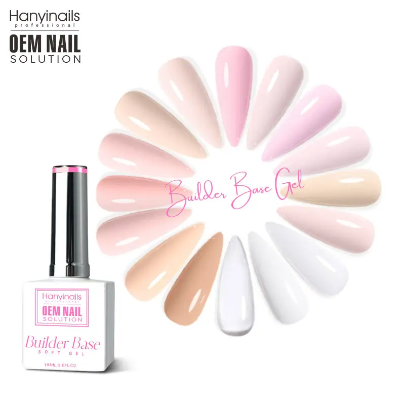 HEMA Free Nail Rubber Base Customize Label Factory Supply Long Lasting 30 days Base Coat Gel Clear Color OEM