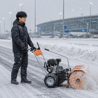 Souffleuse-ramasseuse de neige autotractée à transmission intégrale Loncin 15HP 420cc pour usage commercial