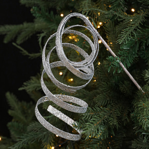 Christmas <b>Tree</b> Decorations, Sticky Powder <b>Slices</b>, Floral Arrangements, Plastic Curving Parts, Sparkler Spiral Ribbons - Product Image 4
