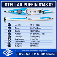 Kayak Ergonomique Stellar à Siège Ouvert, Stable, pour la Récréation, le Tourisme et l'Exploration Côtière, Kayak de Sport