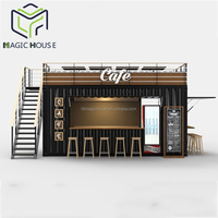 Magic House Bar-restaurant en conteneur d'acier 20ft 40ft, café extérieur