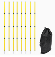 8 ensembles de piquets de marquage, piquets d'entraînement de football et de basketball, piquets inversés, aides à l'entraînement de football et équipement d'entraînement