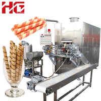 Nouvelle ligne de production automatique industrielle de bâtonnets de gaufrettes machines complètes de fabrication de bâtonnets de gaufres respectueux de l'usine