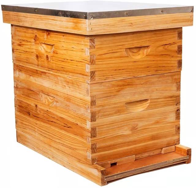 New High Quality Pine Wood 2 Layer Langstroth Beehive with 20 Frames