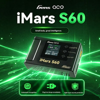 Pengisi Daya Model Pintar G-Tech ACE IMars S60 5A 60W 2S~4S dengan Catu Daya Terintegrasi Asal Cina Tanpa Kemasan