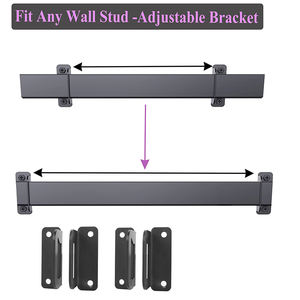 JH-Mech Support de rangement mural réglable pour ski et snowboard pour 12 paires de skis Rail de 47 pouces Support mural pour planche de surf en acier - Product Image 6