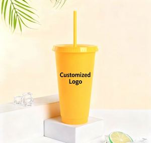 Vaso de Viaje Personalizado para Café Helado, Taza Reutilizable de Plástico que Cambia de Color para Bebidas Frías, al por Mayor - Product Image 2
