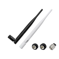 Antenne WiFi double bande 2,4 GHz 5,8 GHz en caoutchouc avec connecteur SMA, prix usine, OEM/ODM