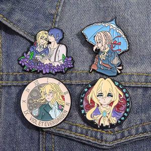 Viola <span class=keywords><strong>Evergarden</strong></span> Anime ragazza squisita distintivo di metallo per la festa nazionale di natale decorazioni di Halloween a mano fata Pin per i fan - Product Image 2