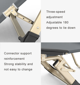 كرسي شاطئ مريح قابل للطي ومحمول للاستخدام الخارجي مع إطار فولاذي ونسيج شبكي - Product Image 2