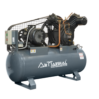 Compresseur d'air alternatif industriel fixe Air Tarshal, lubrifié à l'huile, refroidi par air, alimenté en courant alternatif, système de pompage
