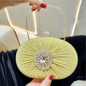 New Cross-border Socialite Texture Rhinestone Polyester Shape Women's Evening <b>Clutch</b> Bag Diamond-encrusted Tanjing - Product Image 6