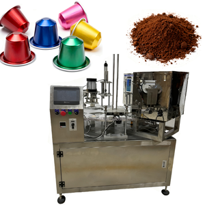 Máquina Automática Neumática <span class=keywords><strong>de</strong></span> Llenado y Sellado <span class=keywords><strong>de</strong></span> Plato Giratorio para Café en Polvo, Leche <span class=keywords><strong>de</strong></span> Soja, Helado, Zumo <span class=keywords><strong>de</strong></span> Frutas - Alta Precisión y Bajo Ruido - Product Image 1