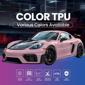 كاكس تبو أحمر الشفاء الذاتي حار بيع مسعور مضاد للخدش 7.5mil عالية الجودة لون بف حماية الطلاء فيلم التفاف السيارة - Product Image 4