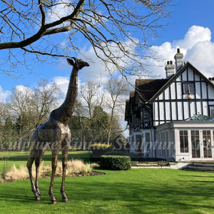Premium Bronze Giraffe Sculpture Tall Animal Sculpture, Home &amp; Garden Decoration, <strong>Collector</strong> <strong>Item</strong> - Product Image 6