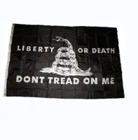 Gadsden Culpeper Black Liberty atau Kematian Jangan Menaruh Saya Bendera 3X5 Kaki