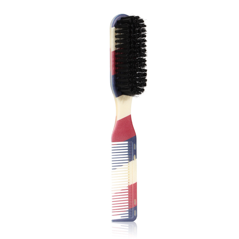 Brosse noire rayée H16-4 de peigne de cheveux
