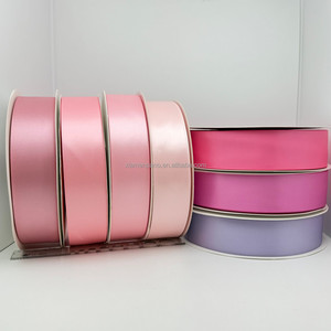 High Quality Luxury Double Face Satin <strong>Ribbon</strong> Roll Mixed Colors <strong>Red</strong> Pink 1.5 Inch Eco-Friendly Custom Logo 4cm Eternal Roses Gift - Product Image 2