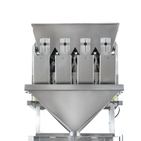 Machine de pesage et de remplissage multi-têtes multifonctionnelle automatique de haute précision pour fruits secs, riz brun, millet, maïs et céréales, pour emballage en sachet, film ou feuille