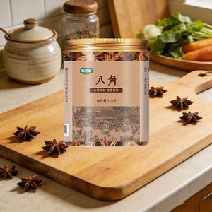 Anís estrellado entero vegano, sin aditivos, etiqueta limpia, ingrediente de cocina, 110g, frasco personalizado, distribución B2B - Product Image 6