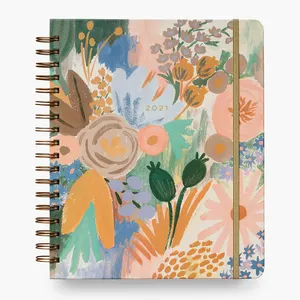 Benutzerdefinierte Kreative Spirale Wöchentlich Und Monatliche Planer Beschichtet Papier Abdeckung Tagebuch Notebook Mit Individuelle Aufkleber
