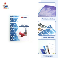 Service d'impression de catalogues de produits en papier kraft avec reliure à cheval personnalisée et format sur mesure pour les entreprises de fabrication de machines