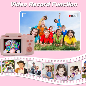 2024 1080P HD Trẻ Em Của Máy Ảnh Retro Lật Màn Hình Phim Hoạt Hình Ảnh Tự Sướng Hình Ảnh Video Máy Ảnh Kid Đồ Chơi Cho Cô Gái Món Quà Sinh Nhật Cho Trẻ Em - Product Image 5