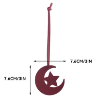 Pendentifs de sac inversés motif lune, chaînes décoratives brodées originales pour cadeaux d'accueil professionnels