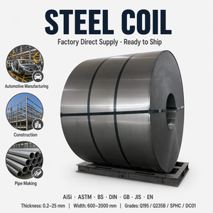 เหล็กม้วนคาร์บอนสตีลขายดี เหล็กแผ่นรีดเย็น SPCC <span class=keywords><strong>SGCC</strong></span> Q195 Q235 Q345 A36 S235JR SS400 SAE1006 SAE1008 ขนาด 1000 มม.-1500 มม. - Product Image 1