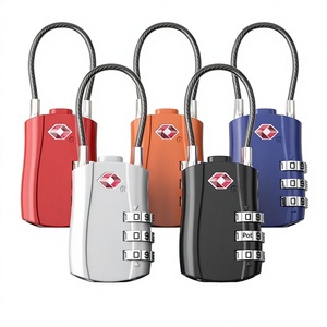 กุญแจล็อครหัส <span class=keywords><strong>TSA</strong></span> สำหรับเดินทางข้ามประเทศ ยอดขายดี พร้อมระบบปลดล็อคด้วย<span class=keywords><strong>รหัส</strong></span> สำหรับกระเป๋าเดินทางและการผ่านพิธีตรวจคนเข้าเมือง - Product Image 1