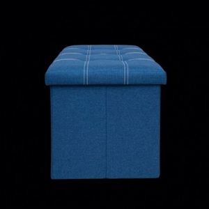 Modern Stool Living Room Furniture <b>Storage</b> Box Fabric Stainless Steel Bamboo Highest Quality Sample Available Stools Counter - Product Image 2