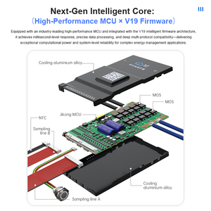 JKBMS 200A, Jikong Smart BMS 48V 60V 72v 2A, equilibrio activo BMS 8s 20s 24S para Lifepo4, batería de ácido de iones de litio Bms - Product Image 4