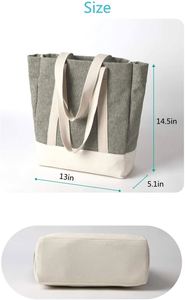 Bolso de Mano Tipo Tote de Lona para Mujer - Product Image 4