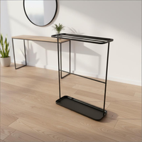 Porte-serviettes métallique détachable avec plateau pour salle de bain, balcon et salon - Séchoir moderne