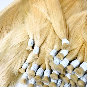 Alta calidad suave y sedoso Rubio paquete a granel al por mayor barato Real vietnamita pelo humano crudo color natural de la fábrica - Product Image 1