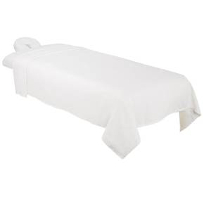 Ensemble de draps de table de massage en <span class=keywords><strong>flanelle</strong></span> 3 pièces - <span class=keywords><strong>Housse</strong></span> de lit en coton doux - Comprend des draps plats et ajustés - Product Image 2