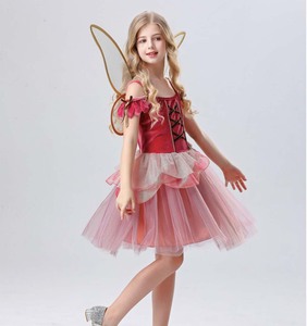 Costume de <span class=keywords><strong>fée</strong></span> des fleurs verte et rose pour fille, Halloween, jardin, conte de fées, lutin, <span class=keywords><strong>clochette</strong></span>, DISP-008 - Product Image 6