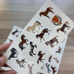 Nouveaux Designs de Chevaux 2026 – Autocollants de <span class=keywords><strong>Tatouage</strong></span> <span class=keywords><strong>Temporaire</strong></span> Écologiques et Imperméables Colorés (8 Feuilles) pour Fêtes et Art Corporel - Product Image 2