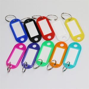 Porte-clés en plastique d'écriture à la main porte-clés étiquettes d'identification de bagage étiquettes porte-clés avec cartes de visite porte-clés porte-clés - Product Image 4
