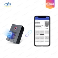 Escáner de Huellas Dactilares Óptico Biométrico Portátil HF4000Plus de HFSecurity, Lector de Huellas Dactilares Inalámbrico con Batería de Litio